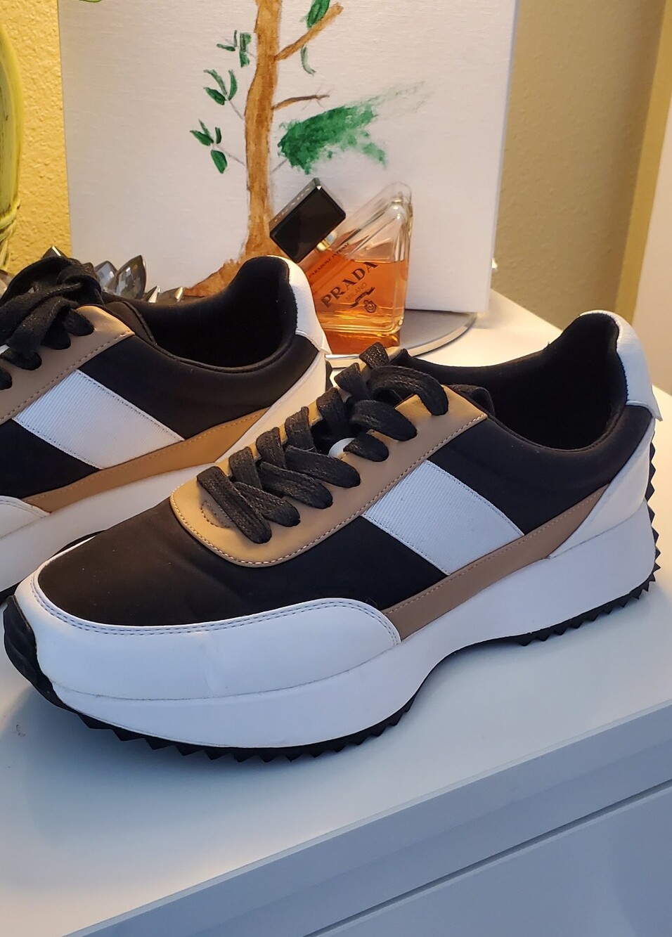 DV Dolce Vita Colorblock Sneakers - Size 9, Womens, Black Tan White